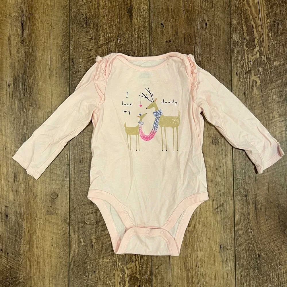 Set of Two Baby Gap Long Sleeve Onesies, 18-24 months